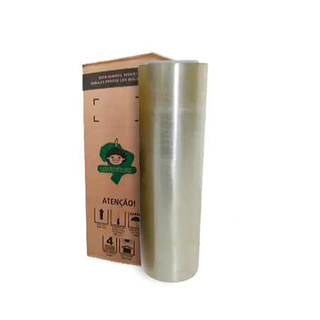 Bobina de Filme PVC 40 cm x 9 micras x 600 m Guarufilm - 1 unidade