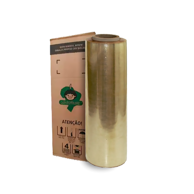 Bobina de Filme PVC 30 cm x 11 micras x 1000 m Guarufilm - 1 unidade