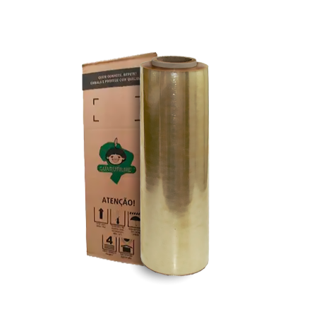 Bobina de Filme PVC 30 cm x 11 micras x 1000 m Guarufilm - 1 unidade