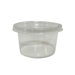 Kit Pote 250ml Translúcido com Tampa Copaza 600 unidades