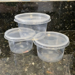 Kit Pote 250ml Translúcido com Tampa Copaza 600 unidades