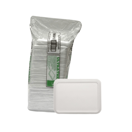 Tampa para Marmitex de Isopor Retangular 900ml Ultratherm 300 unidades