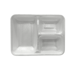 Marmitex de Isopor Com 3 Divisórias 900ml Sem Tampa Ultratherm 50 unidades