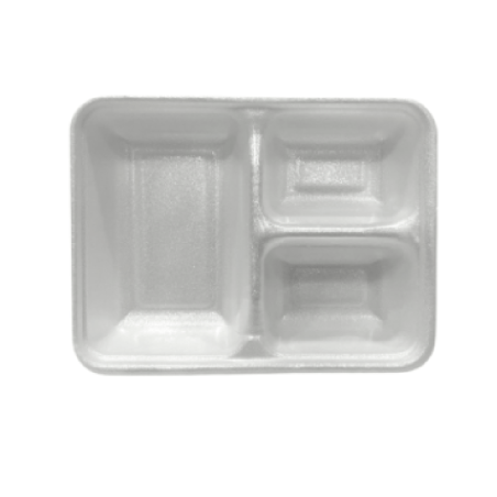 Marmitex de Isopor Com 3 Divisórias 900ml Sem Tampa Ultratherm 50 unidades