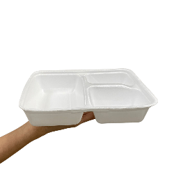 Marmitex de Isopor Com 3 Divisórias 900ml Sem Tampa Ultratherm 50 unidades