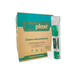 Copo 200ml Transparente PS Fonplast 2.500 unidades