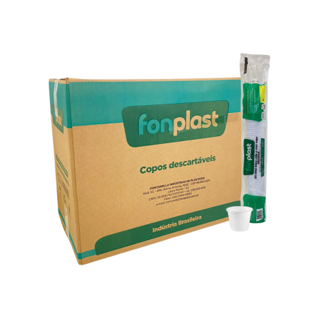 Copo 50ml Branco PS Fonplast 5000 unidades