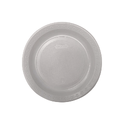 Prato Raso 25cm Branco para RefeiçãoCopomais 250 unidades