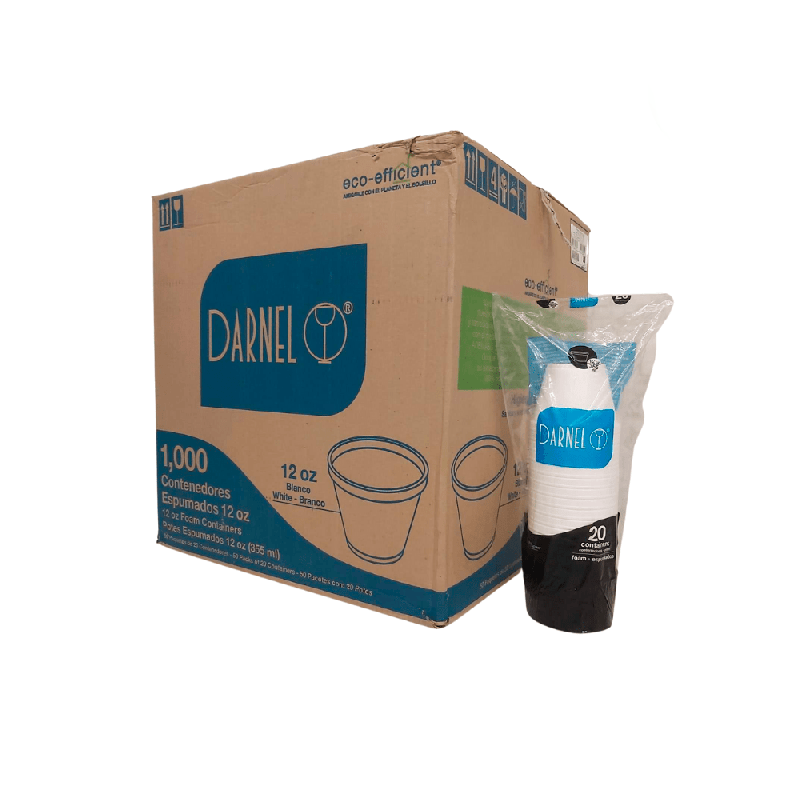 Pote de Isopor 355ml Darnel 1.000 unidades