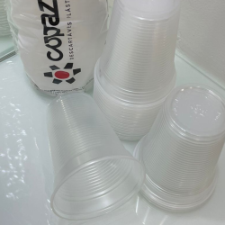 Copo de 180ml Translúcido ABNT 2002 PS Copaza com 2.500 unidades