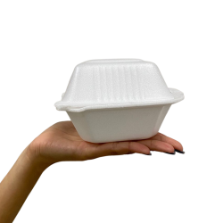 Hamburgueira de Isopor H01 Ultra 400 unidades