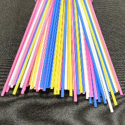 Canudo 3,5x245 mm Biodegradável Colorido Bicão 800 unidades