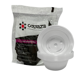 Prato Fundo 15cm Translúcido Copaza 1.600 unidades