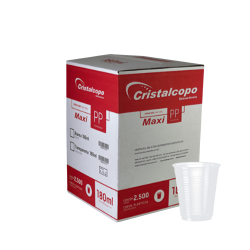Copo 180ml Translúcido PP Cristalcopo Maxi 2.500 unidades
