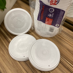 Tampa para potes Térmicos de isopor 240/300/360/480ml Ultratherm com 500 unidades