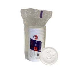 Tampa para potes Térmicos de isopor 240/300/360/480ml Ultratherm com 500 unidades