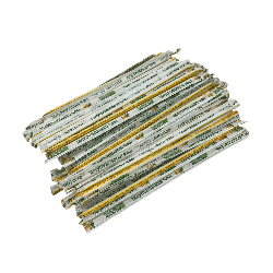 Canudo Branco 5x220 mm Sachê Bicão 500 unidades Indicado para Suco e Refrigerante