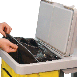 Carro Funcional Para Limpeza Cleaner com Bolsa Zíper