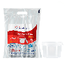 Kit Pote 500ml Transparente com Tampa PP Cristalcopo 300 unidades