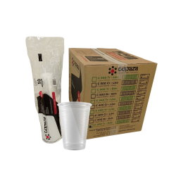 Copo 400ml Translúcido ABNT2002 PS Copaza 1.000 unidades