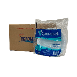 Prato Fundo 21cm Branco para Refeição Copomais PS 500 unidades