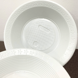 Prato Fundo 21cm Branco para Refeição Copomais PS 500 unidades