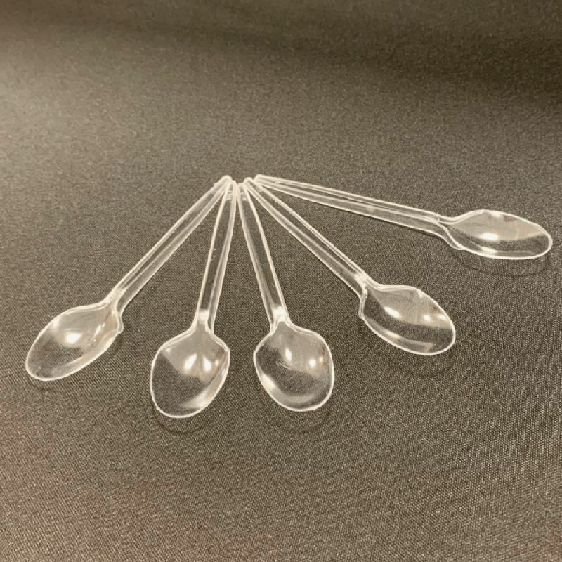 Colher Cristal 12,5 cm para Sobremesa Goldenplast - 20 pacotes com 50 unidades Cada