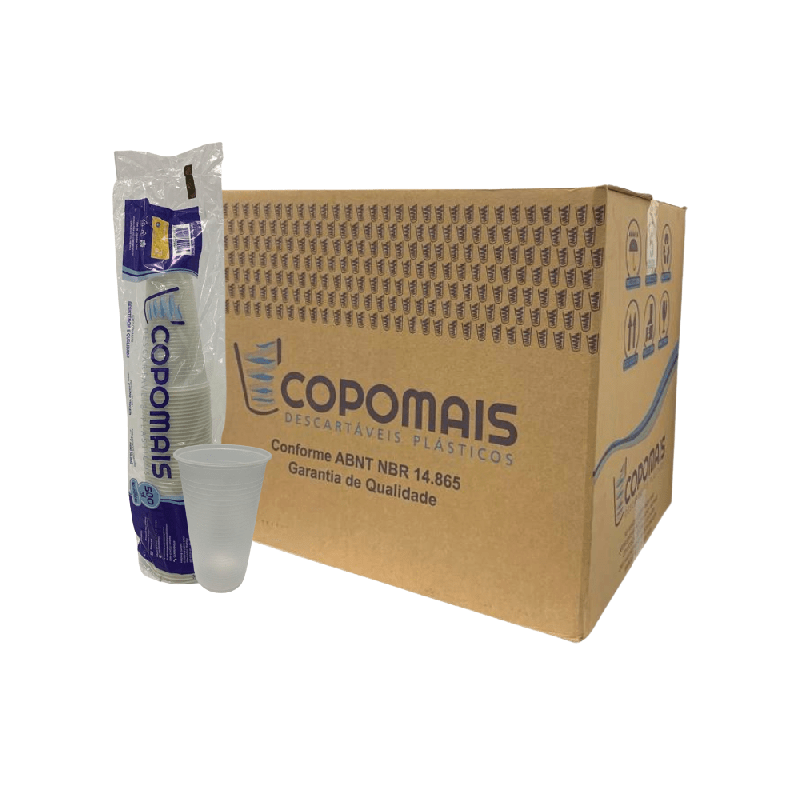 Copo 500ml Ps Transparente Copomais 1.000 unidades