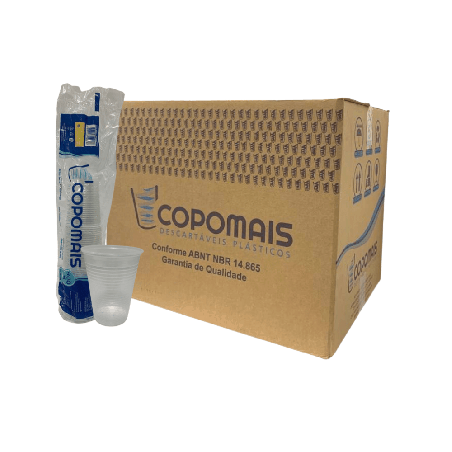 Copo 400ml Transparente PS Copomais 1.000 unidades