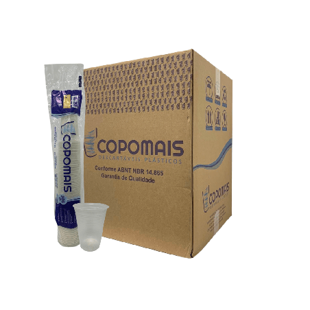 Copo 300ml Transparente PS Copomais 2.000 unidades