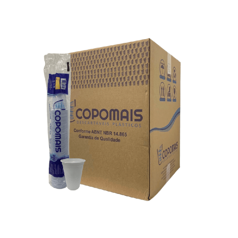 Copo 300ml Branco PS Copomais 2.000 unidades