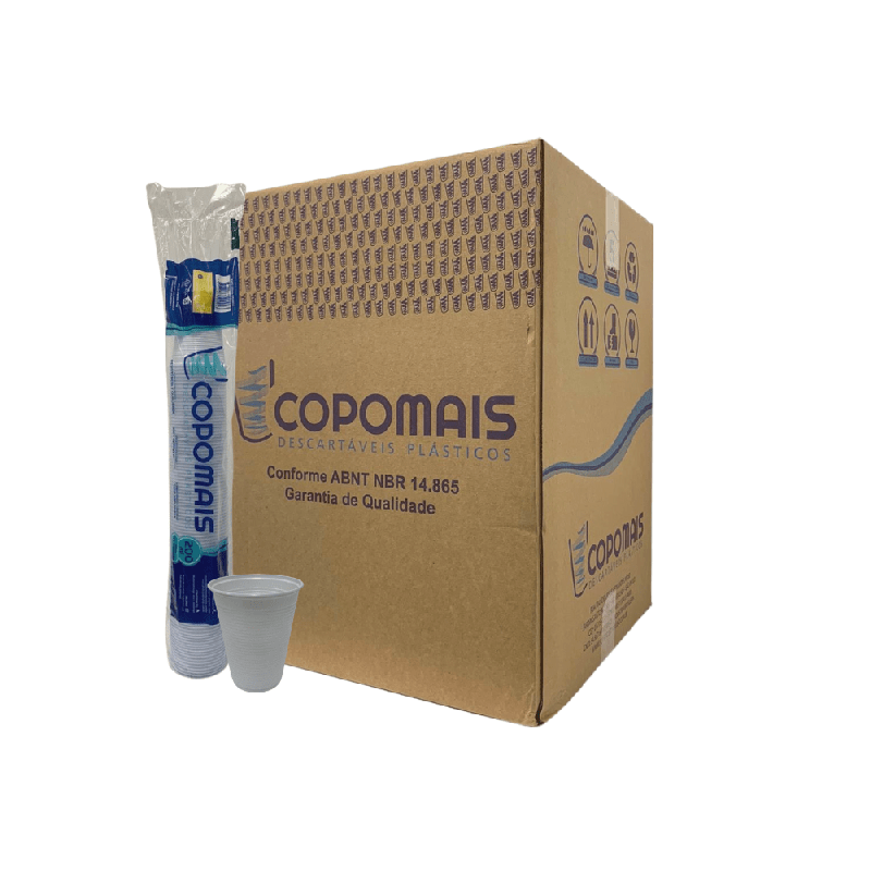 Copo 200ml Branco PS Copomais 2.500 unidades