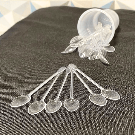 Mini Colher para Café 8,5cm Plastfood 10 pacotes com 200 colheres