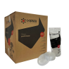 Tampa Descartável TC300 Translúcida sem Furo para Copos de 300/300ml Copaza 2.000 unidades