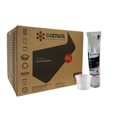 Pote 120ml Translúcido P-06 Copaza 1.500 unidades