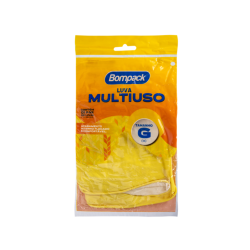 Luva Látex Bompack G Amarela