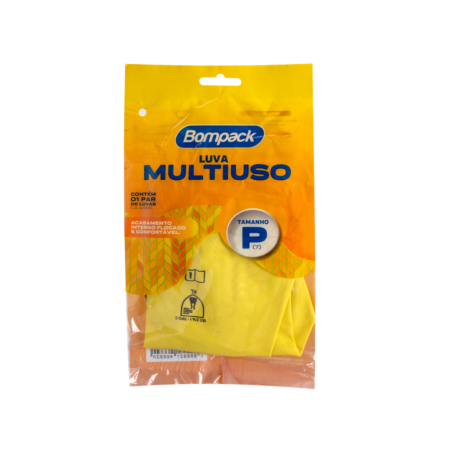 Luva Látex Bompack P Amarela