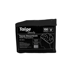 Touca de TNT Sanfonada Preta Talge Beauty