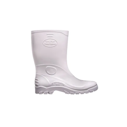 Bota de PVC com Forro branca Cano Médio 41 Calfor Stivatto Max