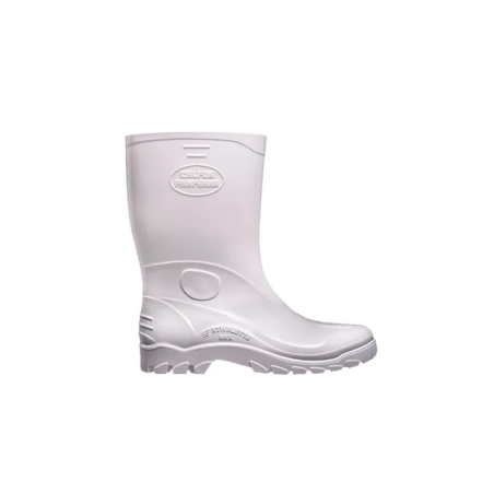 Bota de PVC com Forro Branco Cano Médio 38 Calfor Stivatto Max