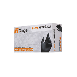 Luva Nitrilica G Talge sem pó Preta