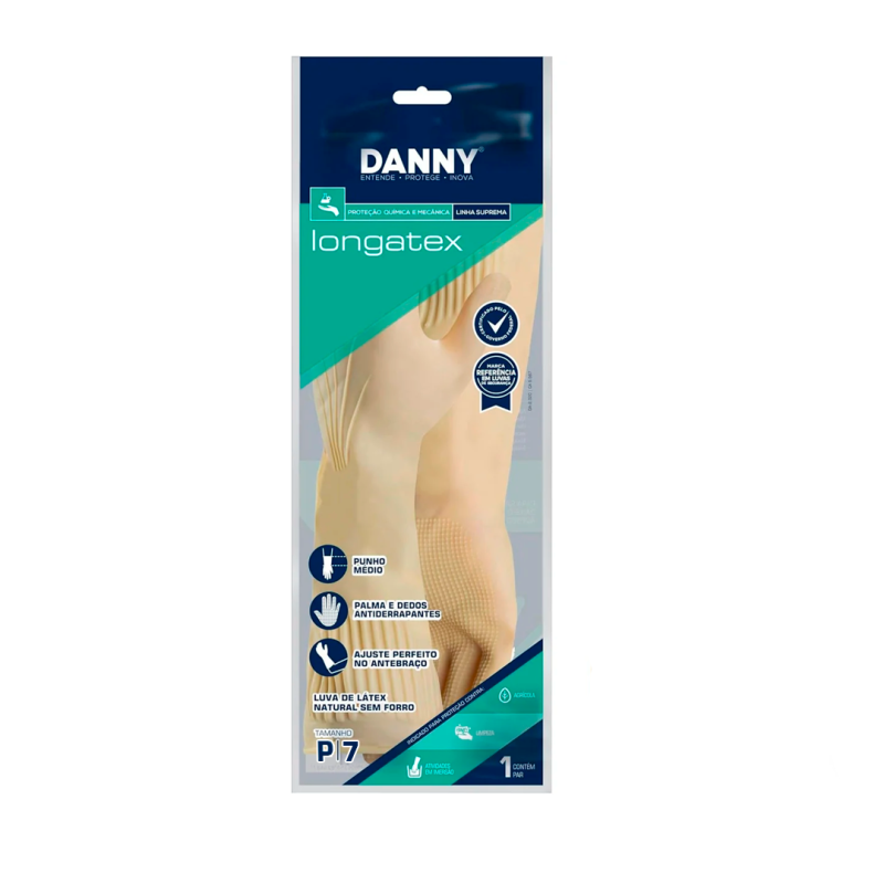 Luva Látex Longa P Danny