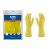 Luva de Látex Amarela G Forrada Mucambo CA 40969 Proteção Química e Mecânica