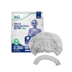 Touca de TNT Descartável Fort Flex 100 unidades
