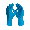 Luva de Látex Silver Grip Azul G Danny CA 40730 Proteção Contra Agentes Mecânicos e Químicos