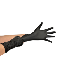 Luva Nitrílica G Preta Sem Pó Medix CA 38644 Proteção Biológica pra Procedimento Não Cirúrgico 100 unidades