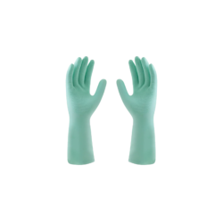 Luva de Látex Verde G Forrada Mucambo CA 2429 Proteção Química e Mecânica