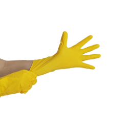 Luva de Látex Amarela G MB Life CA 44541 Proteção Química e Mecânica