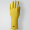Luva de Látex Amarela P Sanro Top CA 40044 Proteção Química e Mecânica