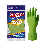 Luva de Látex Verde P Sanro Top CA 40045 Proteção Química e Mecânica